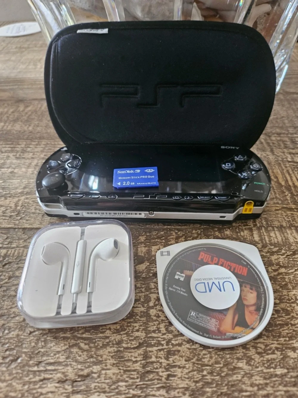 Sony Black PSP Portable Media Player with UMD Movie and Accessories